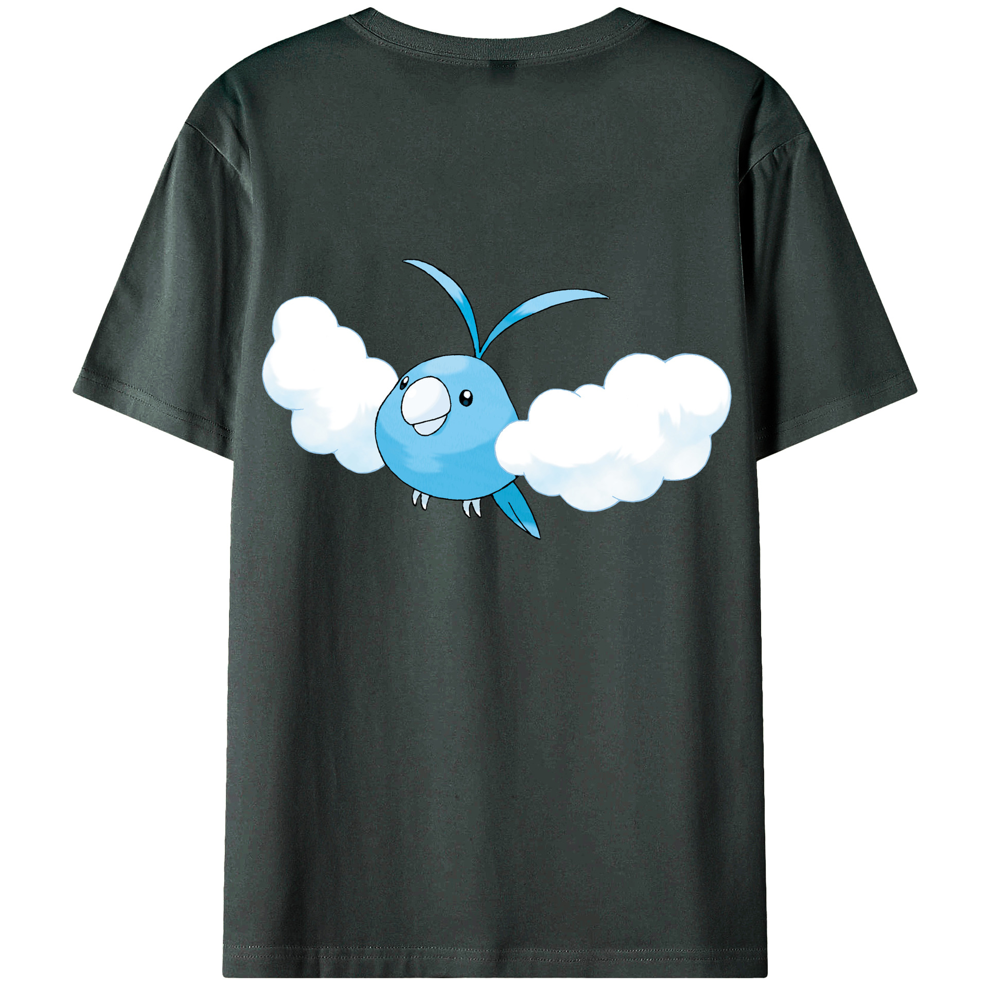 （画像用） ポケットモンスター Pokémon 綿100％ メンズ半袖Tシャツ（バックプリント） 通気性